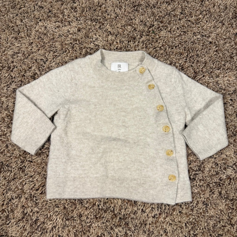Banana Republic Kids Beige Button-Accent Sweater